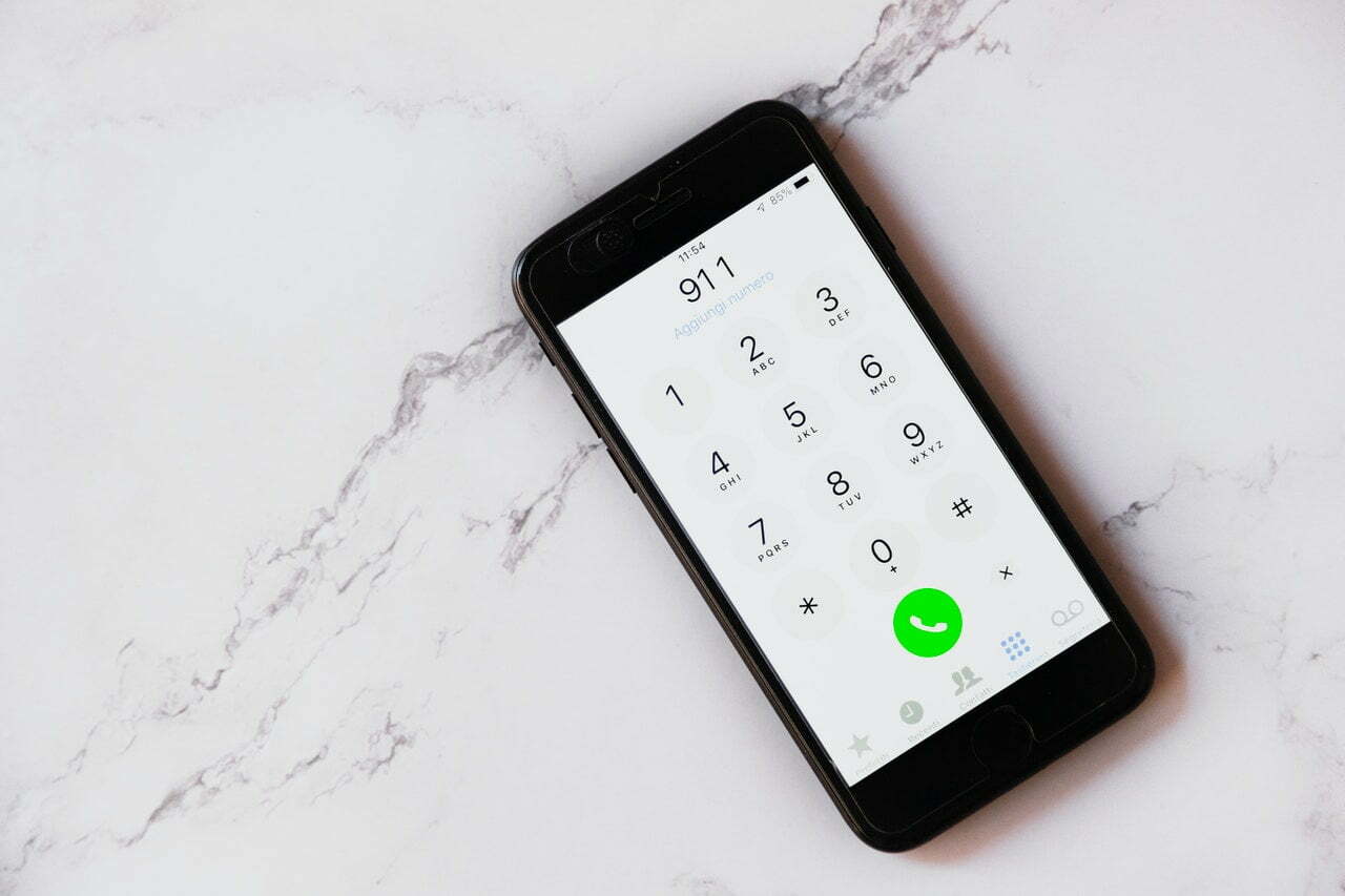 a black and white cell phone