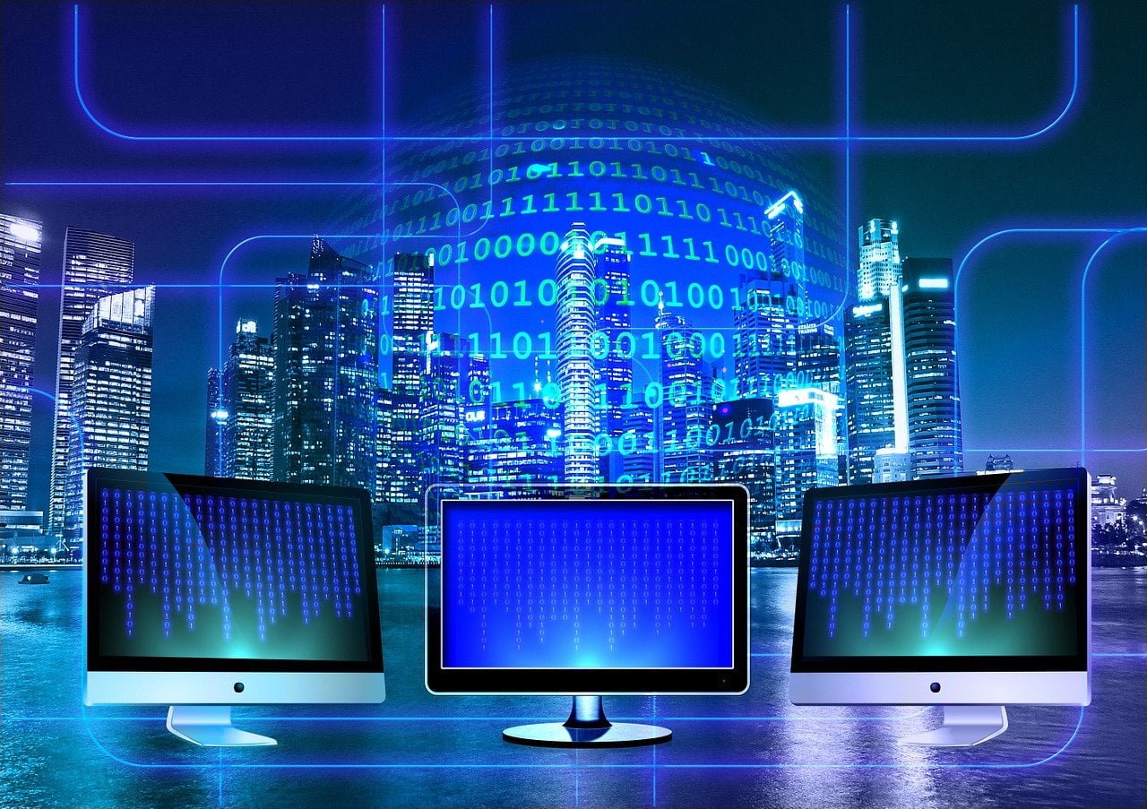 a computer screen with a computer screen
