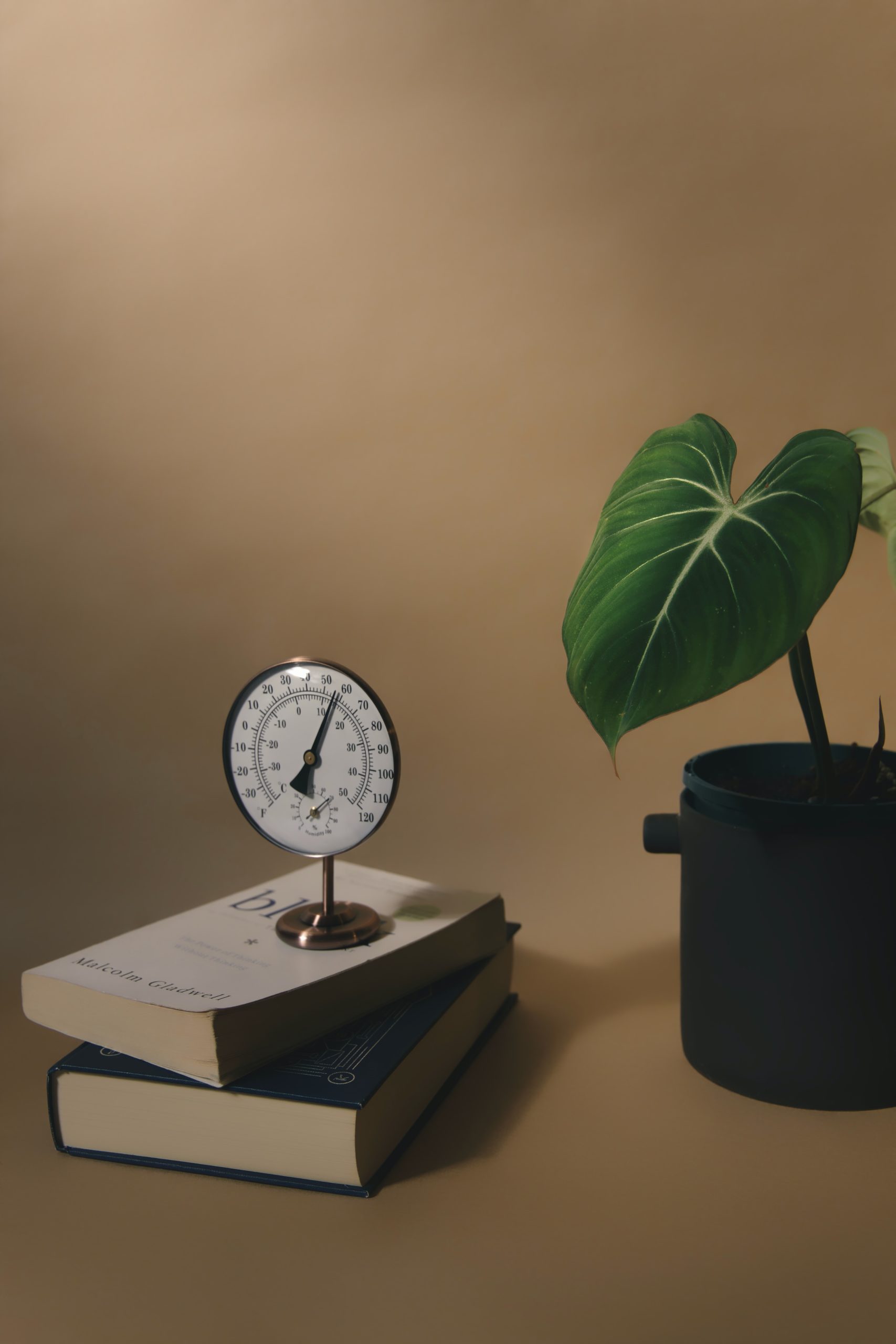 a clock on a stand