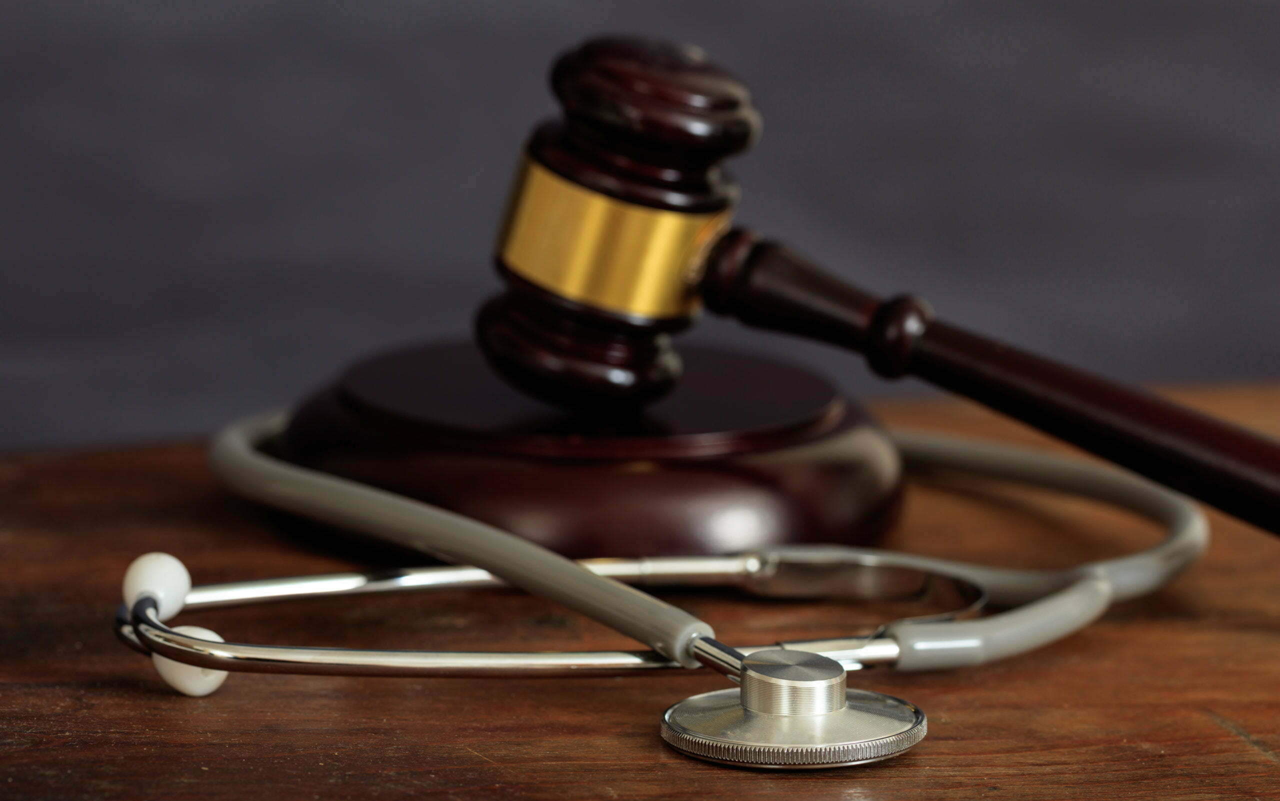 a gavel and a book